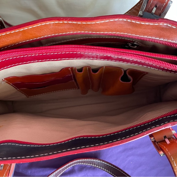 I’Mago Italian leather purse from Florence, Italy. Multi color. - Picture 9 of 10